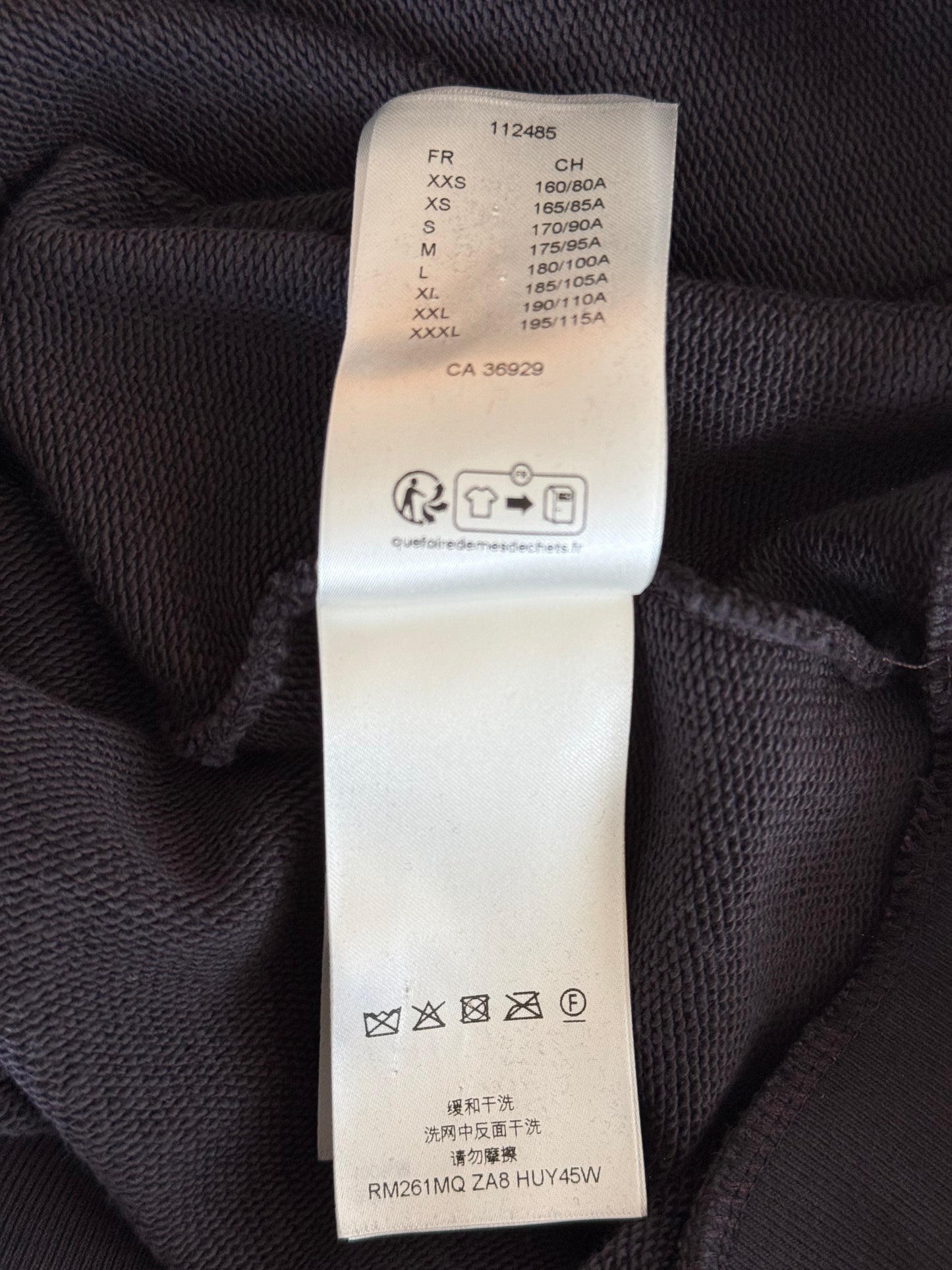 Louis Vuitton Black Embellished Signature Logo Hoodie