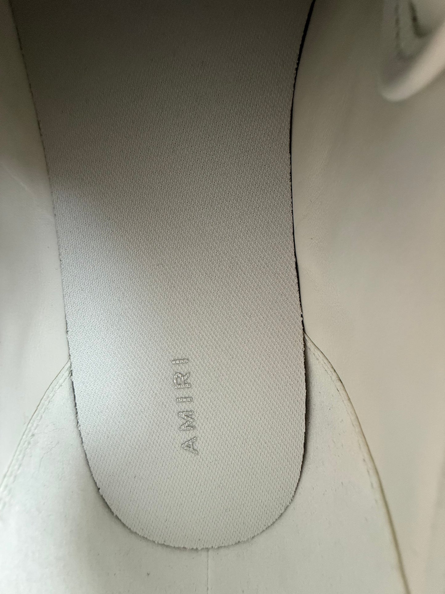 Amiri White & Grey Stars Low Top Sneakers