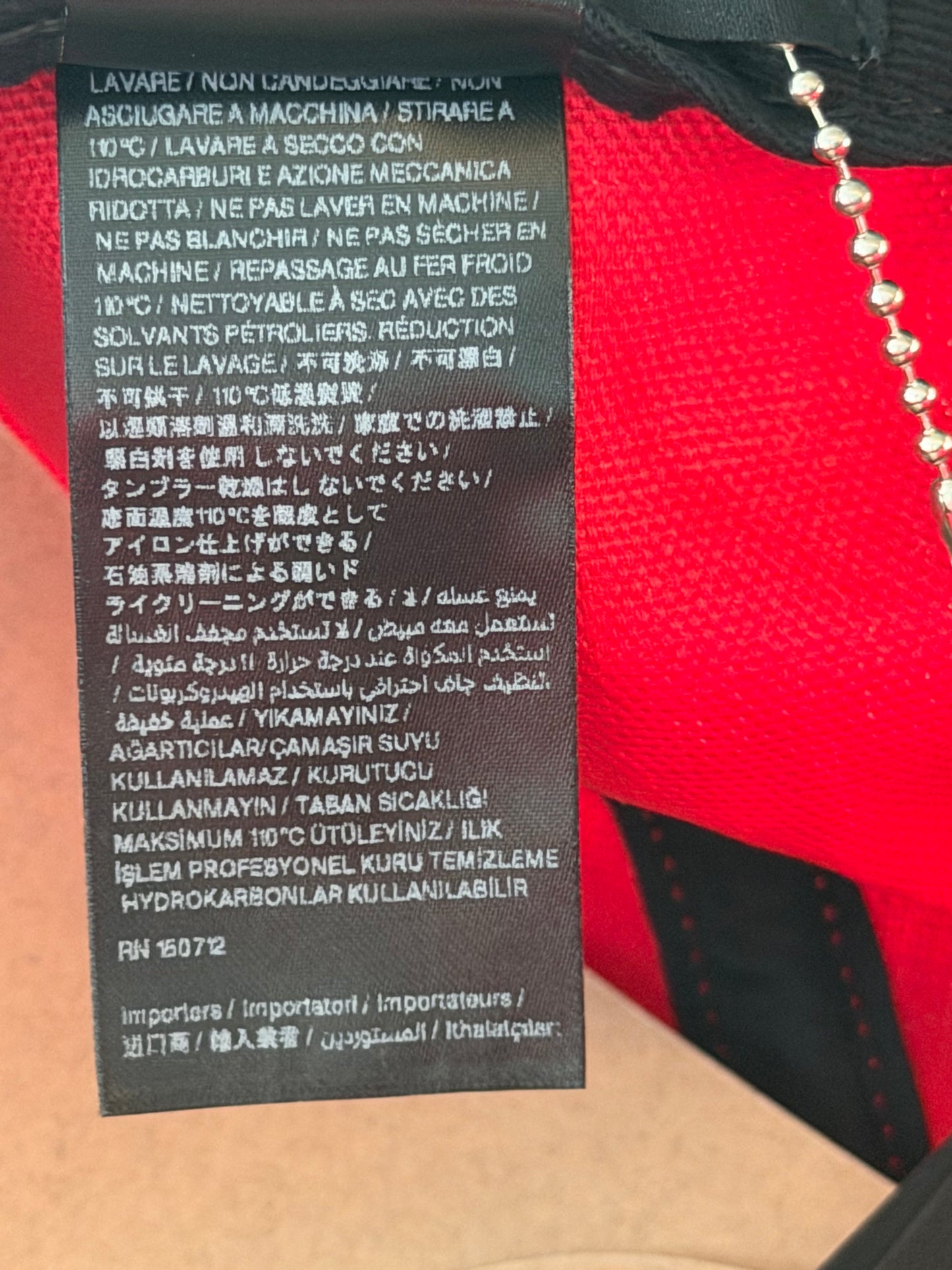 Amiri Red & White MA Logo Trucker Hat