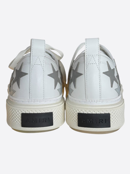 Amiri White & Grey Stars Low Top Sneakers