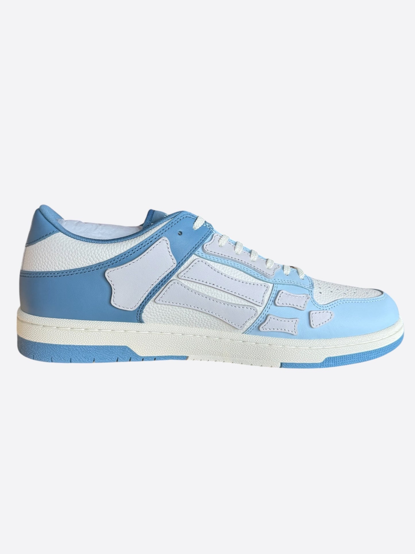 Amiri Blue & White Two Tone Skel Low Top Sneakers