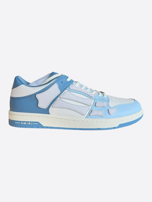 Amiri Blue & White Two Tone Skel Low Top Sneakers