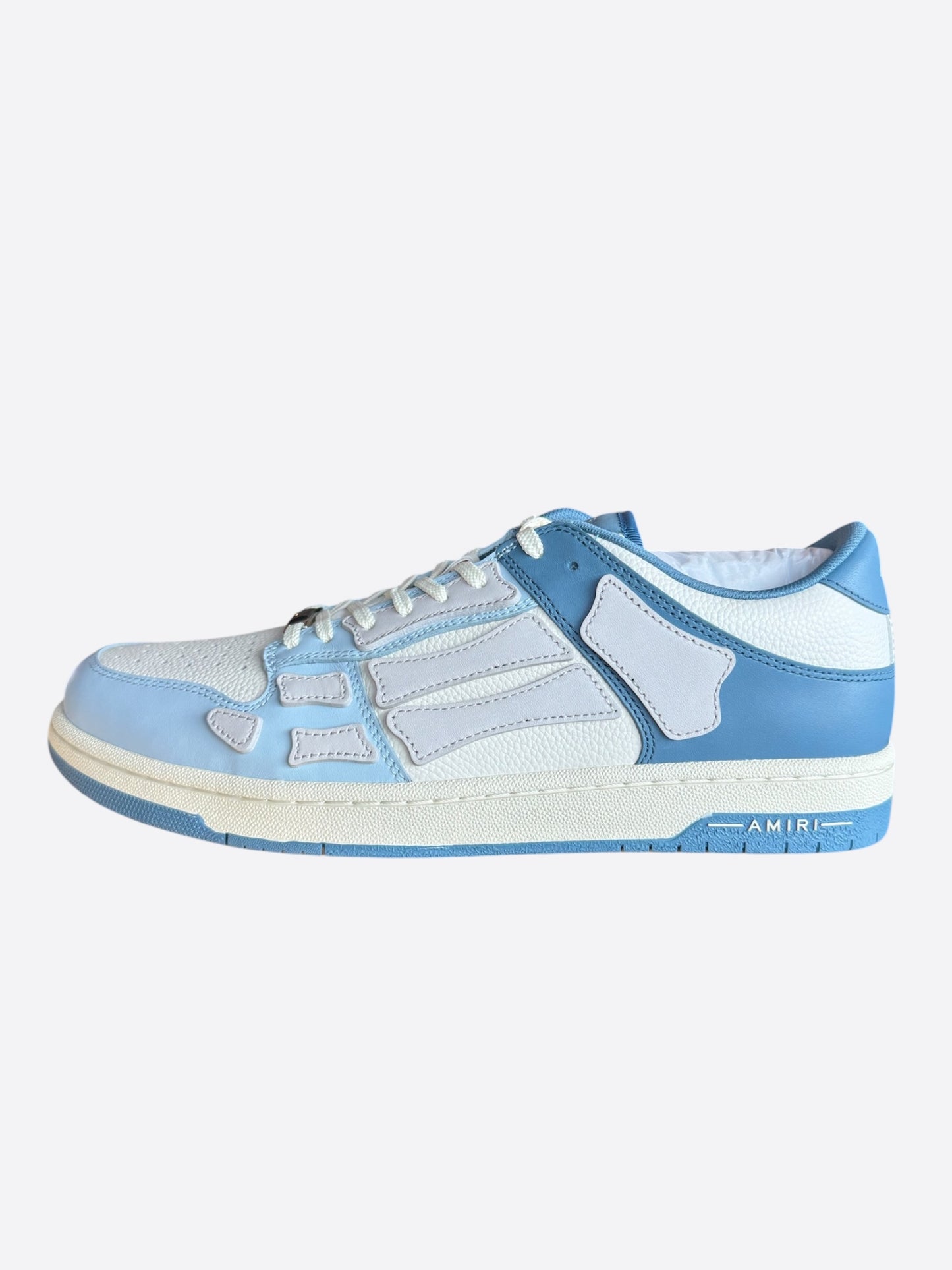 Amiri Blue & White Two Tone Skel Low Top Sneakers