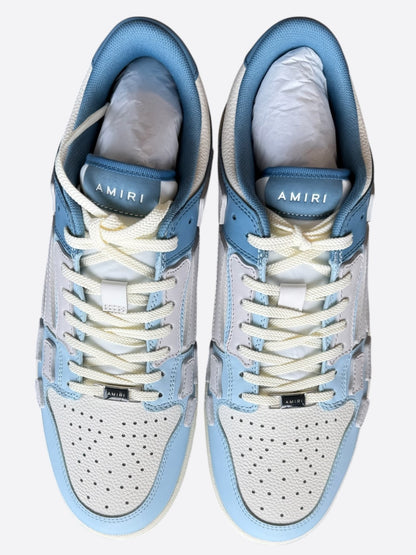 Amiri Blue & White Two Tone Skel Low Top Sneakers