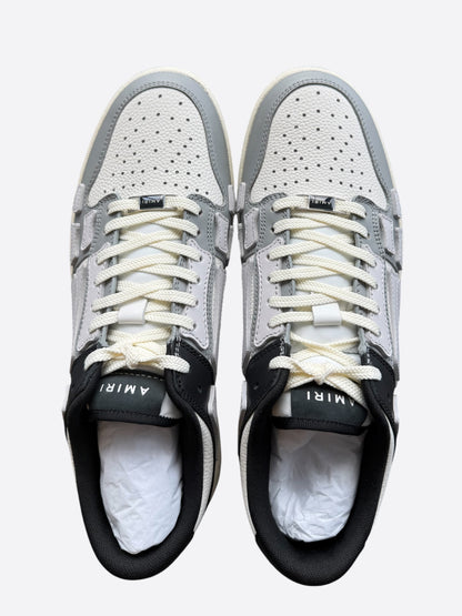 Amiri Grey & White Two Tone Skel Low Top Sneakers