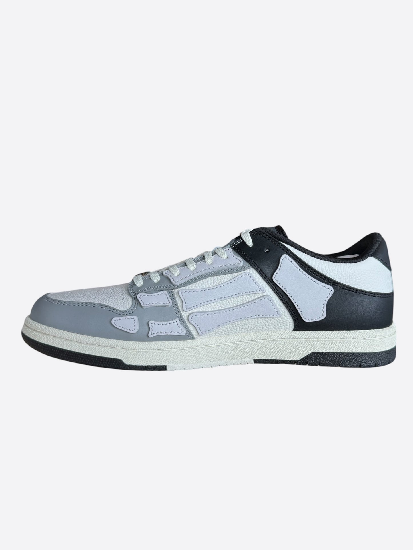 Amiri Grey & White Two Tone Skel Low Top Sneakers