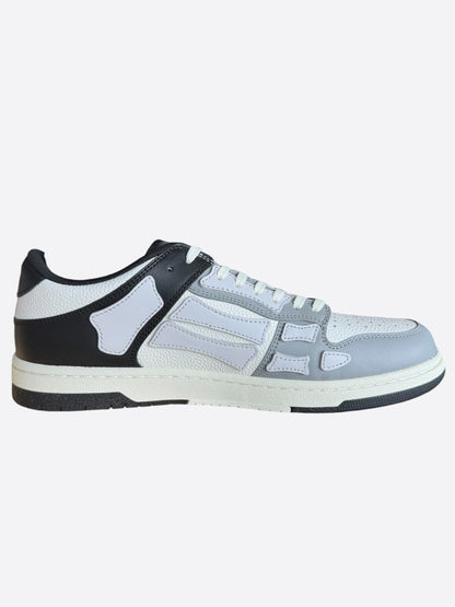 Amiri Grey & White Two Tone Skel Low Top Sneakers