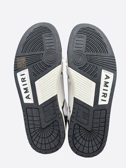 Amiri Grey & White Two Tone Skel Low Top Sneakers