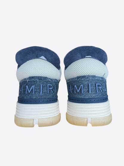Amiri White & Washed Indigo Denim MA-1 Sneakers