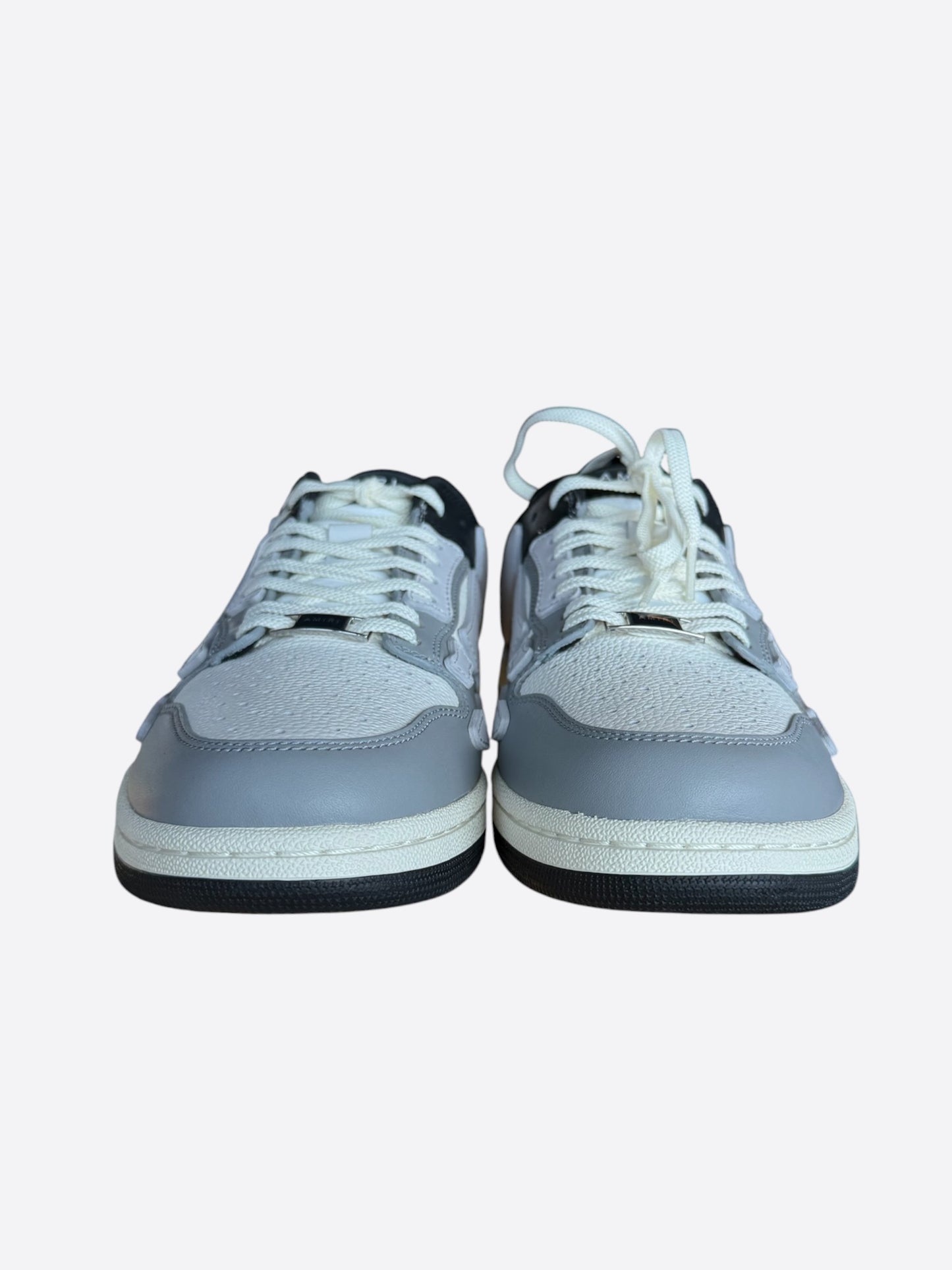 Amiri Grey & White Two Tone Skel Low Top Sneakers