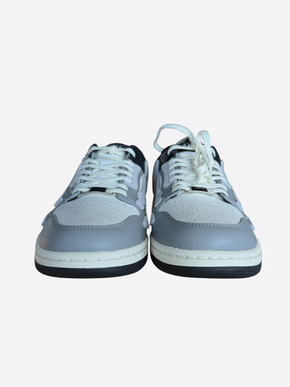 Amiri Grey & White Two Tone Skel Low Top Sneakers