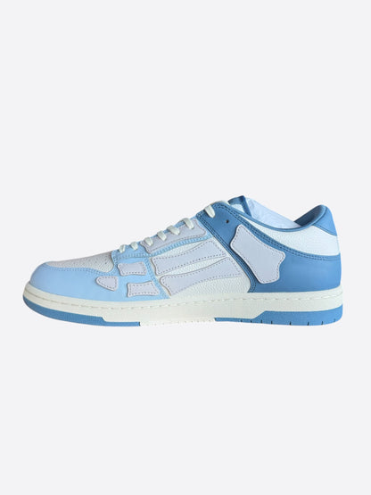 Amiri Blue & White Two Tone Skel Low Top Sneakers
