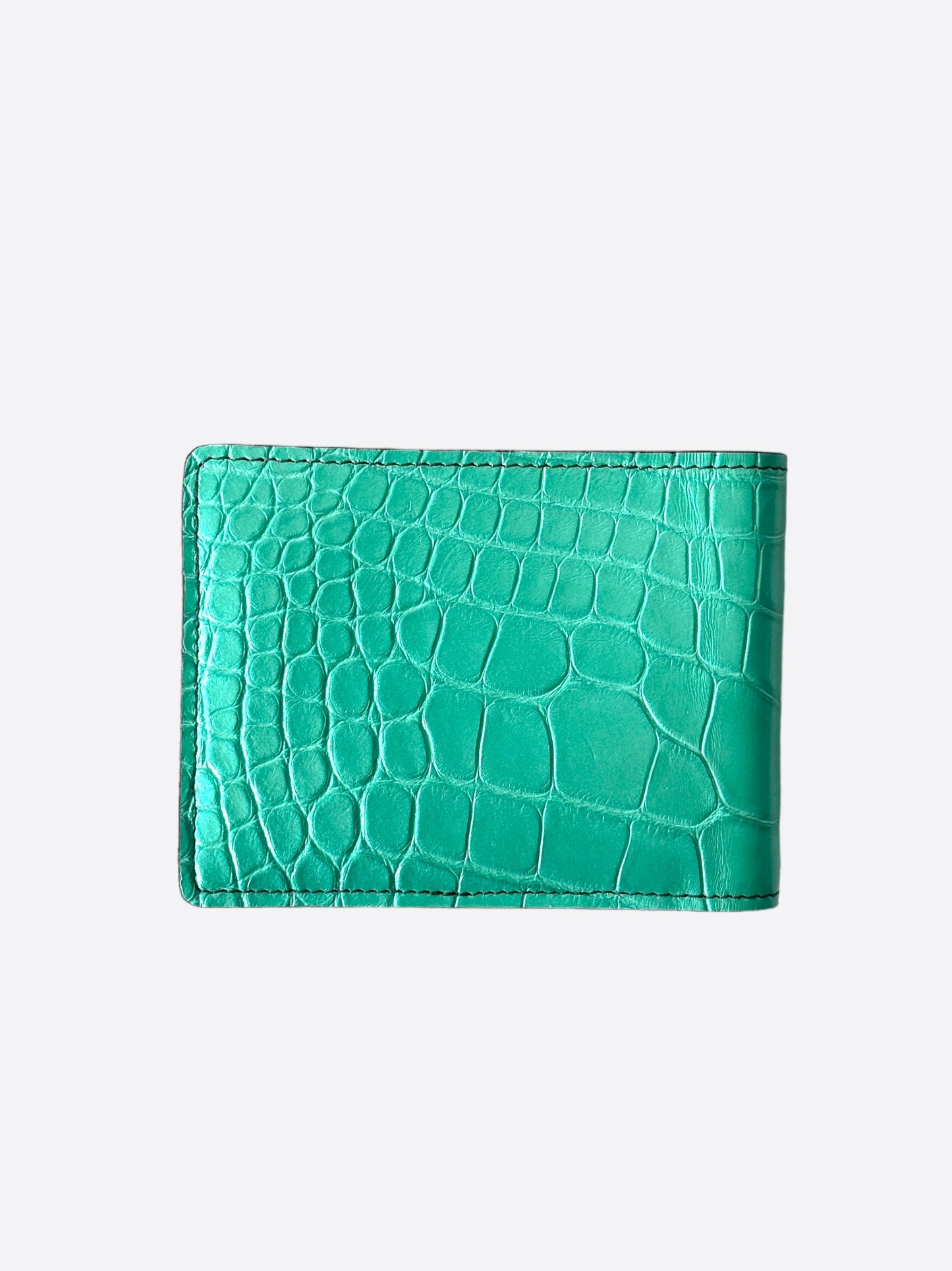 Louis Vuitton Turquoise Alligator Bifold Wallet