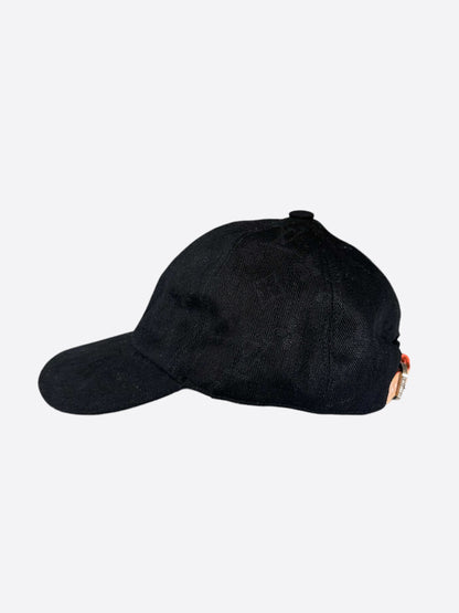 Louis Vuitton Black Monogram Essential Cap