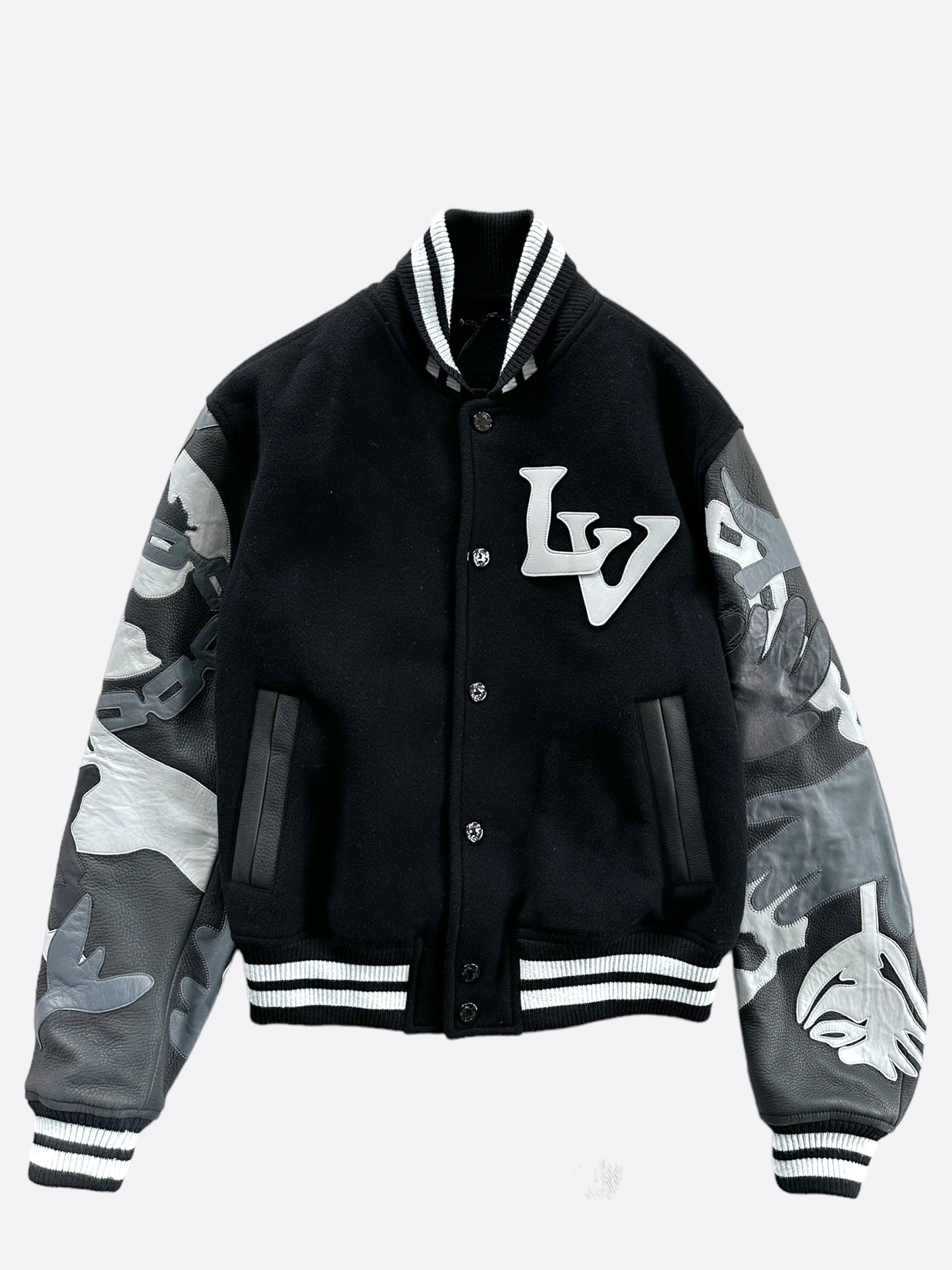 Louis Vuitton Black & White Chains Varsity