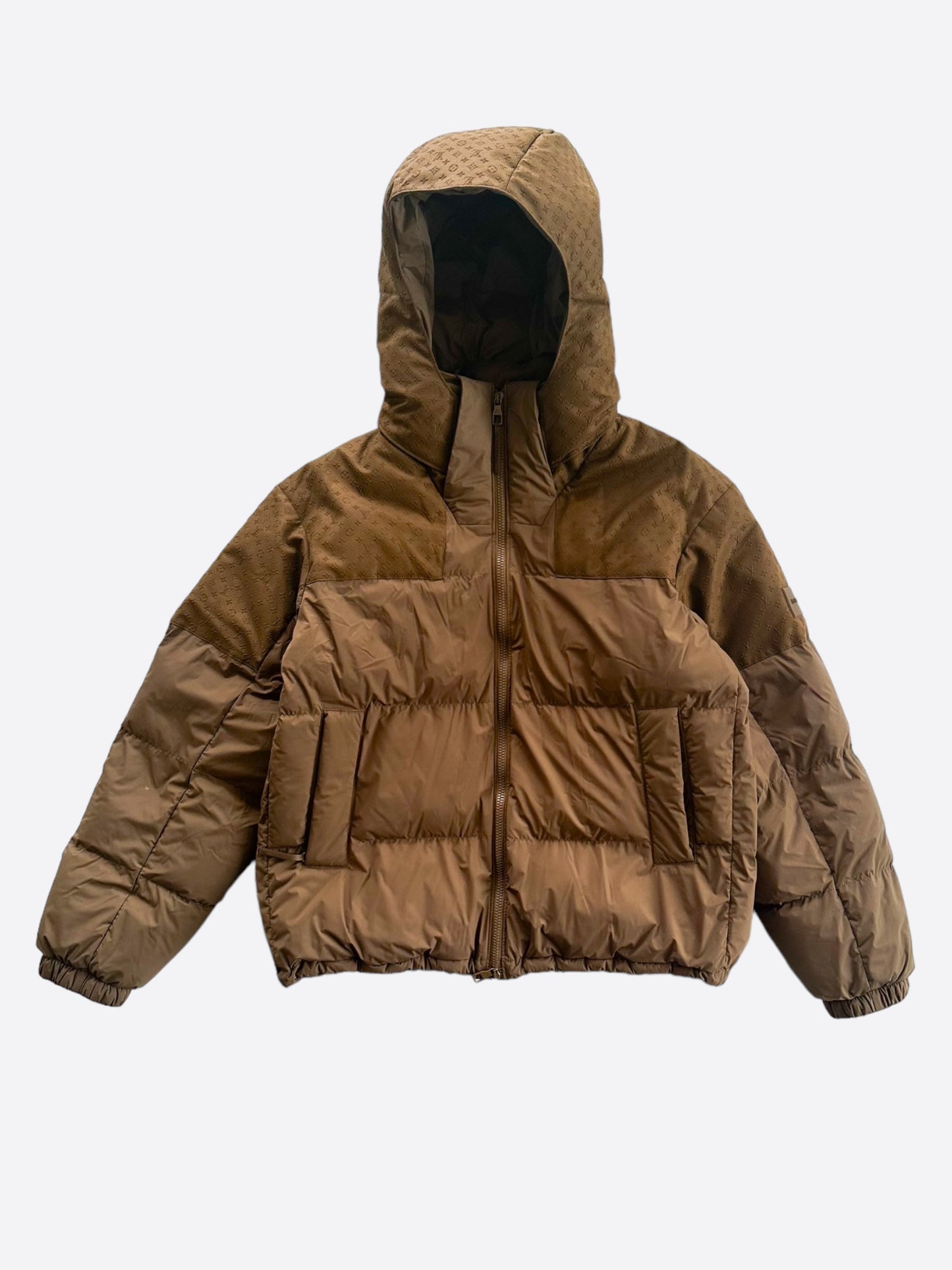 Louis Vuitton Brown Monogram Puffer Jacket