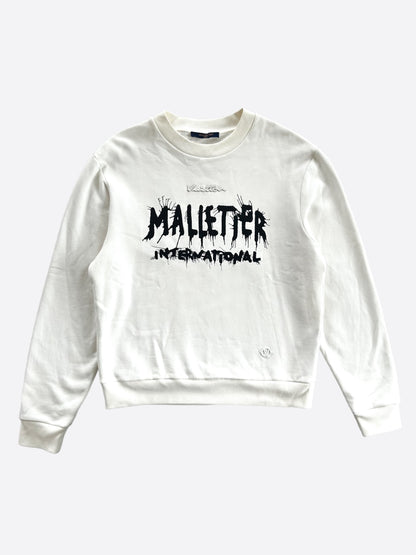 Louis Vuitton White & Black Malletier International Sweater