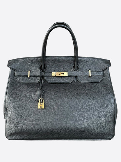 Hermes Black Togo Birkin 40