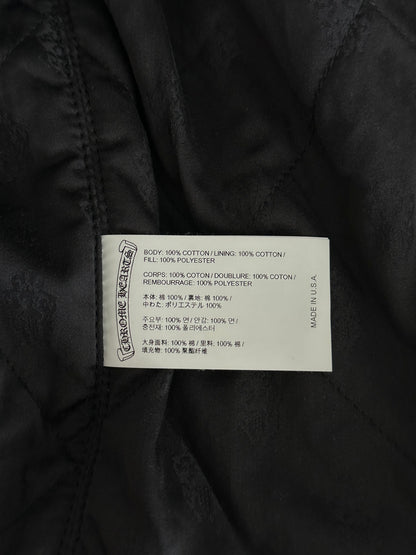Chrome Hearts Blue & Green Floral Padded Flannel Jacket