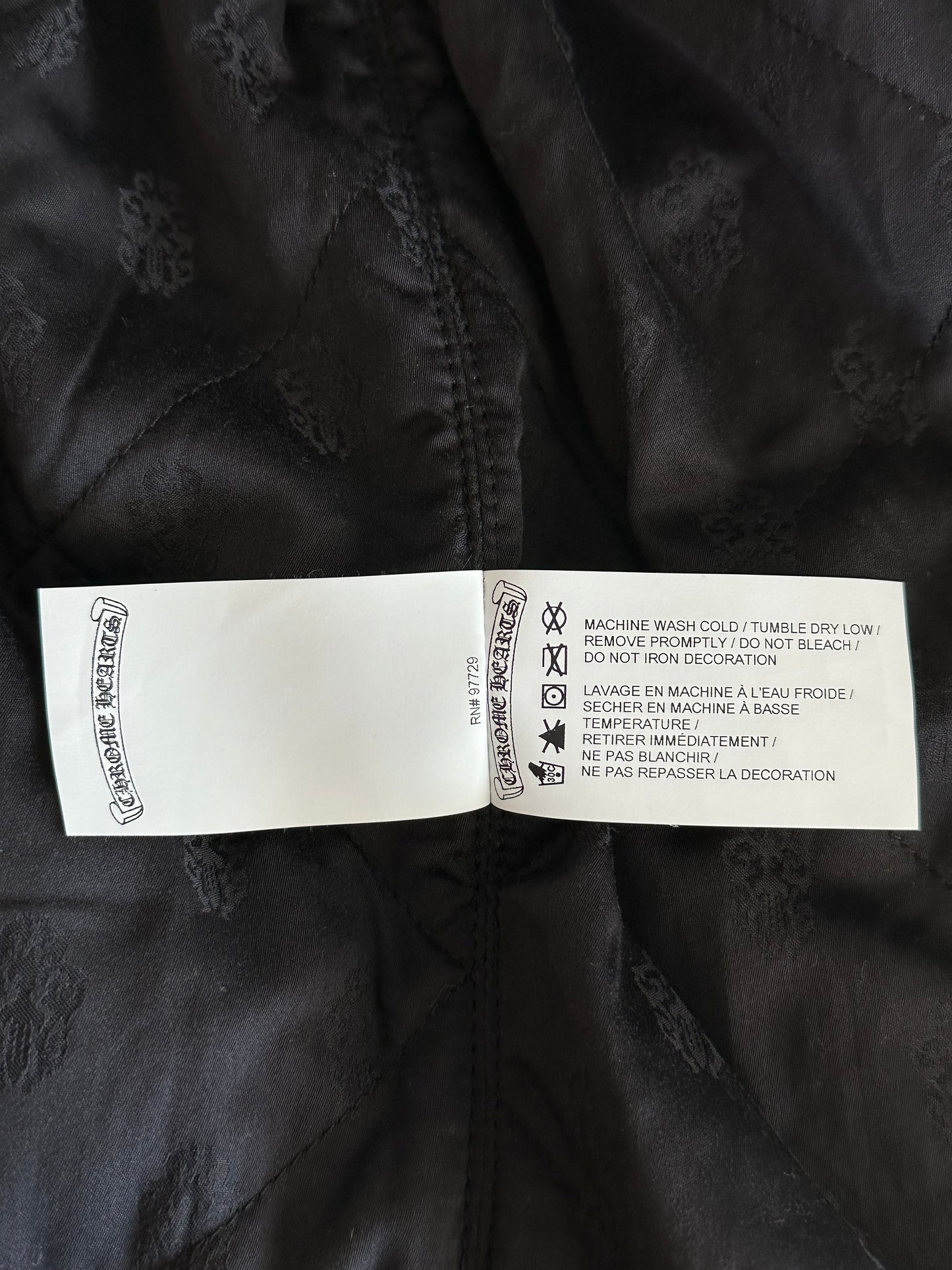 Chrome Hearts Blue & Green Floral Padded Flannel Jacket