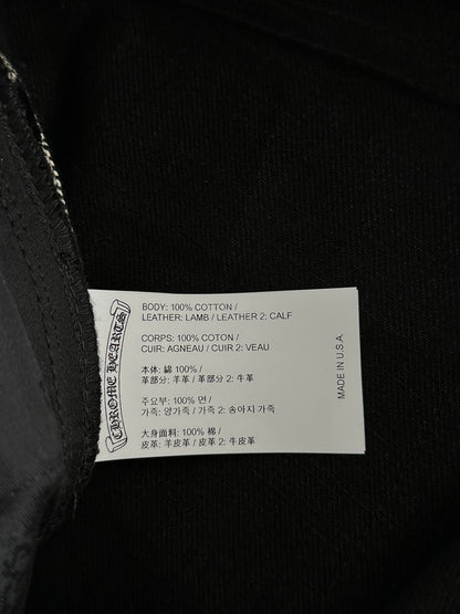 Chrome Hearts Black White & Red Cross Patch Jeans