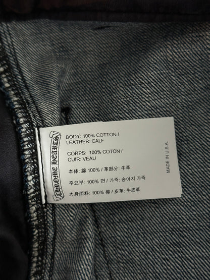 Chrome Hearts Blue Cross Patch Carpenter Shorts
