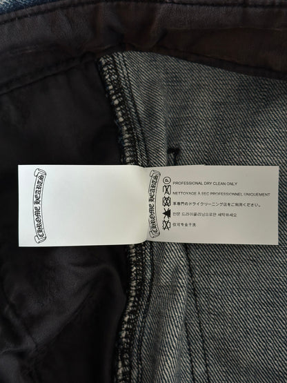 Chrome Hearts Blue Cross Patch Carpenter Shorts