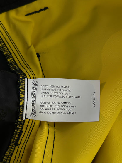 Chrome Hearts Navy Nylon & Leather Carpenter Shorts