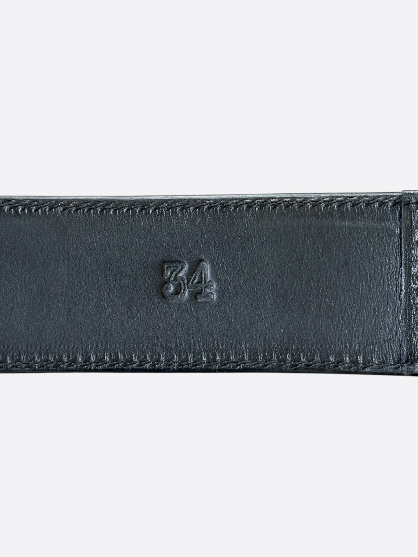 Chrome Hearts Black 3 Piece Leather Belt