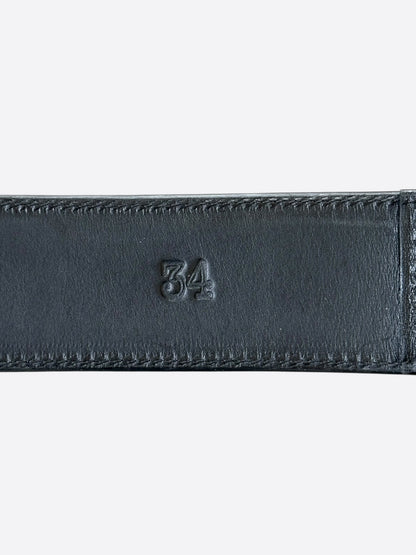 Chrome Hearts Black 3 Piece Leather Belt