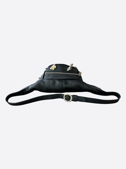 Chrome Hearts Black Leather Snat Pack