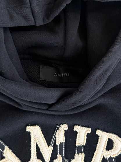 Amiri Black & White Arts District Embroidered Hoodie