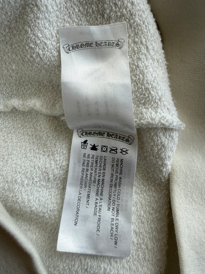 Chrome Hearts Matty Boy White USA Flag Scroll Logo Hoodie
