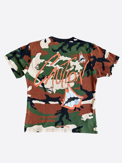 Chrome Hearts Matty Boy Camouflage Caution T-Shirt