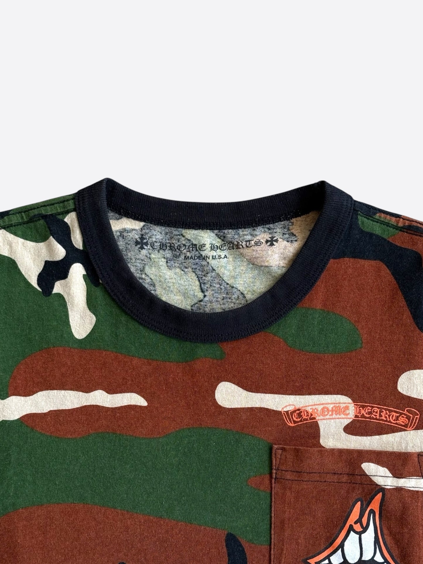 Chrome Hearts Matty Boy Camouflage Caution T-Shirt