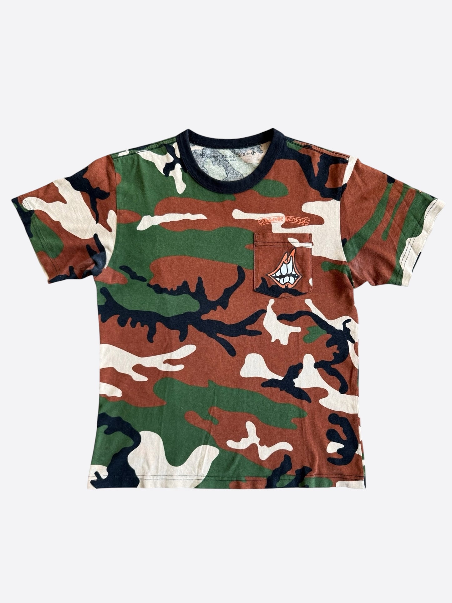 Chrome Hearts Matty Boy Camouflage Caution T-Shirt