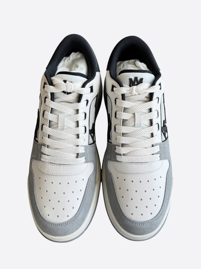 Amiri White, Grey & Black Classic Logo Low Top Sneakers