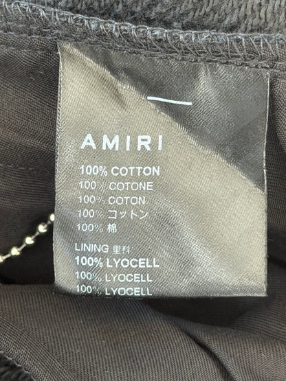 Amiri Black & White MA Bar Logo Shorts