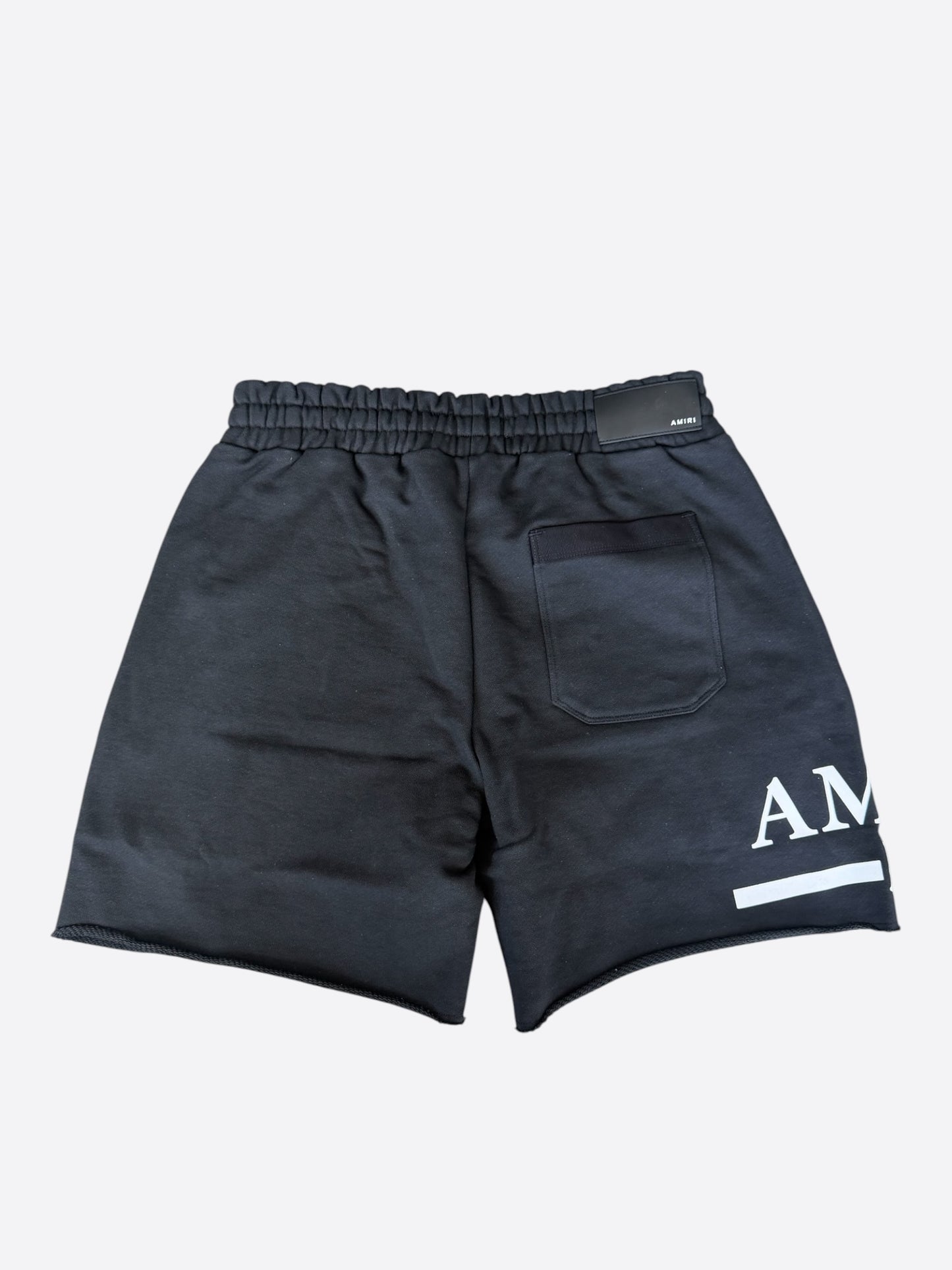 Amiri Black & White MA Bar Logo Shorts