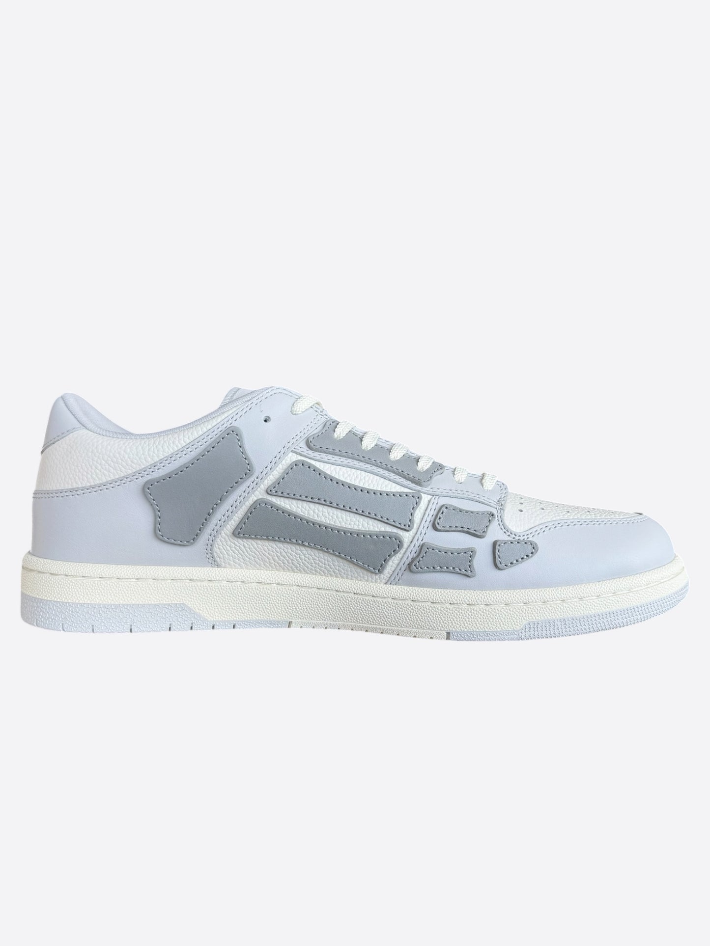 Amiri Grey & white Skel Low Top Sneakers