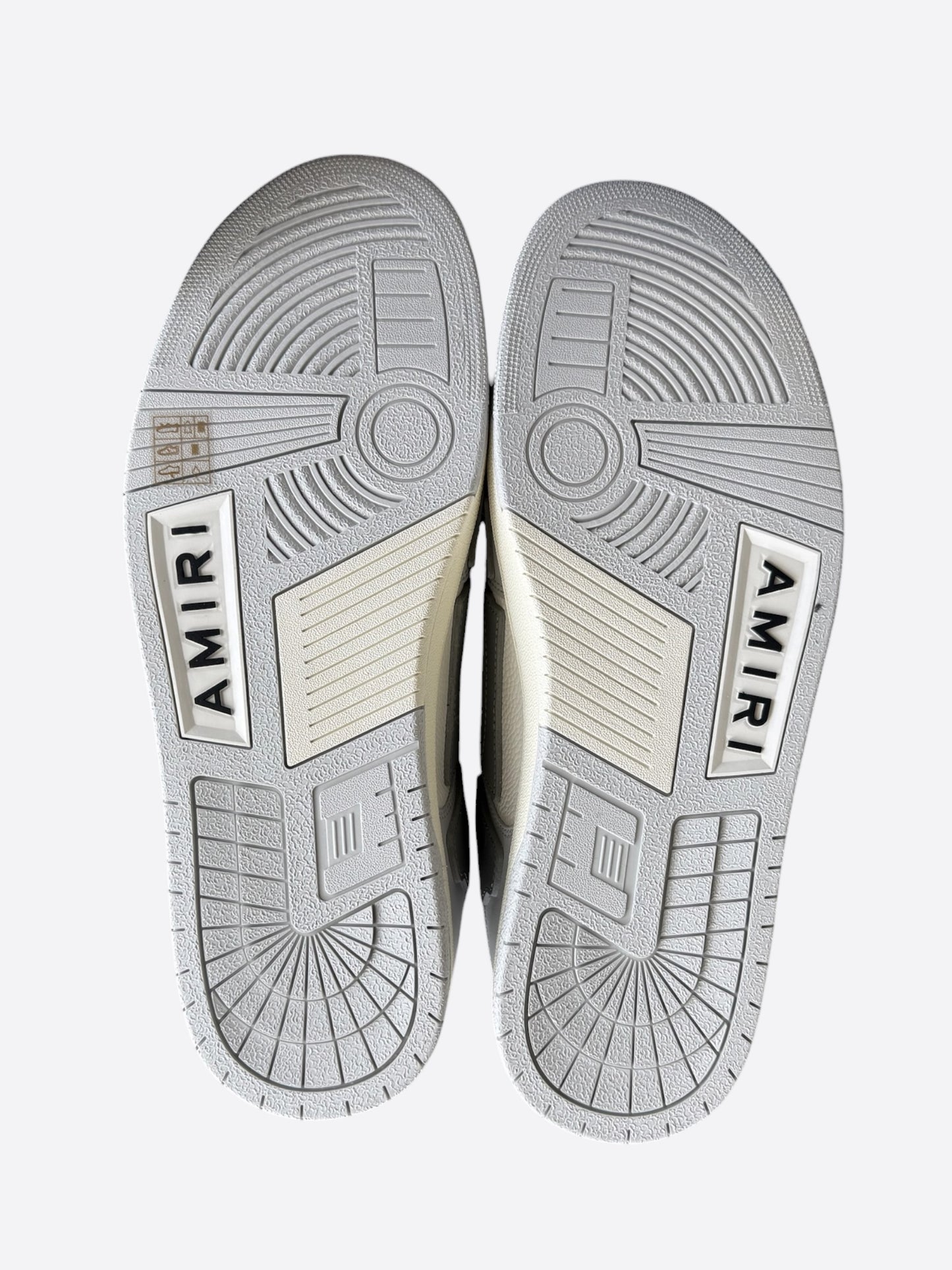Amiri Grey & white Skel Low Top Sneakers