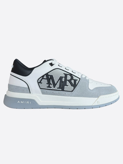 Amiri White, Grey & Black Classic Logo Low Top Sneakers
