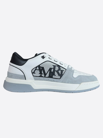 Amiri White, Grey & Black Classic Logo Low Top Sneakers