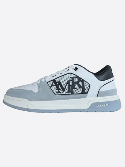 Amiri White, Grey & Black Classic Logo Low Top Sneakers
