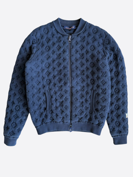 Louis Vuitton Navy Watercolor Monogram Bomber