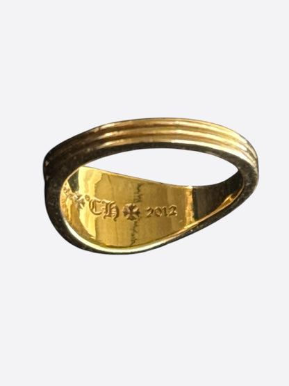 Chrome Hearts 22K CH Crest Mini Ring