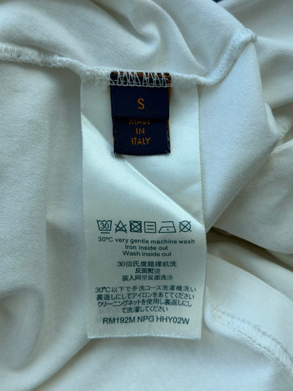 Louis Vuitton White Barcode Logo T-Shirt