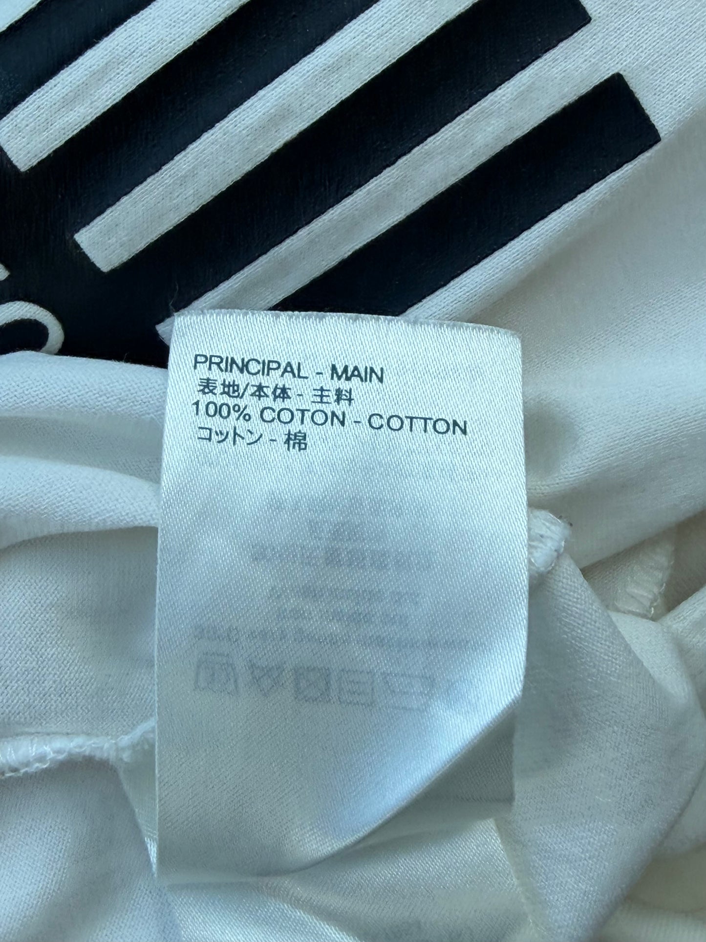 Louis Vuitton White Barcode Logo T-Shirt