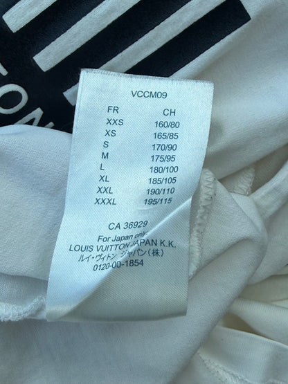 Louis Vuitton White Barcode Logo T-Shirt