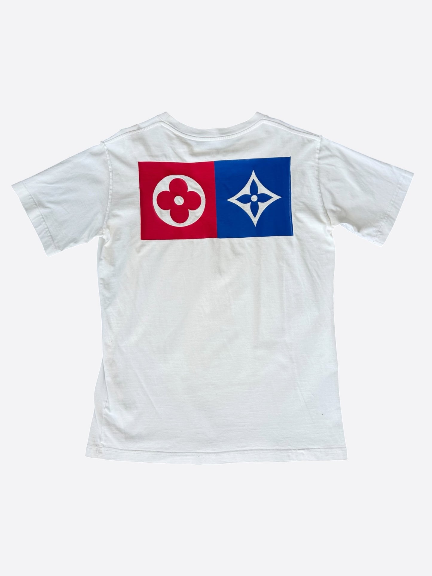 Louis Vuitton White Barcode Logo T-Shirt